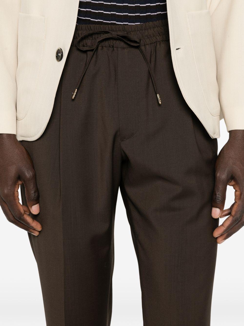 Pantaloni Wimbledons marrone con coulisse 