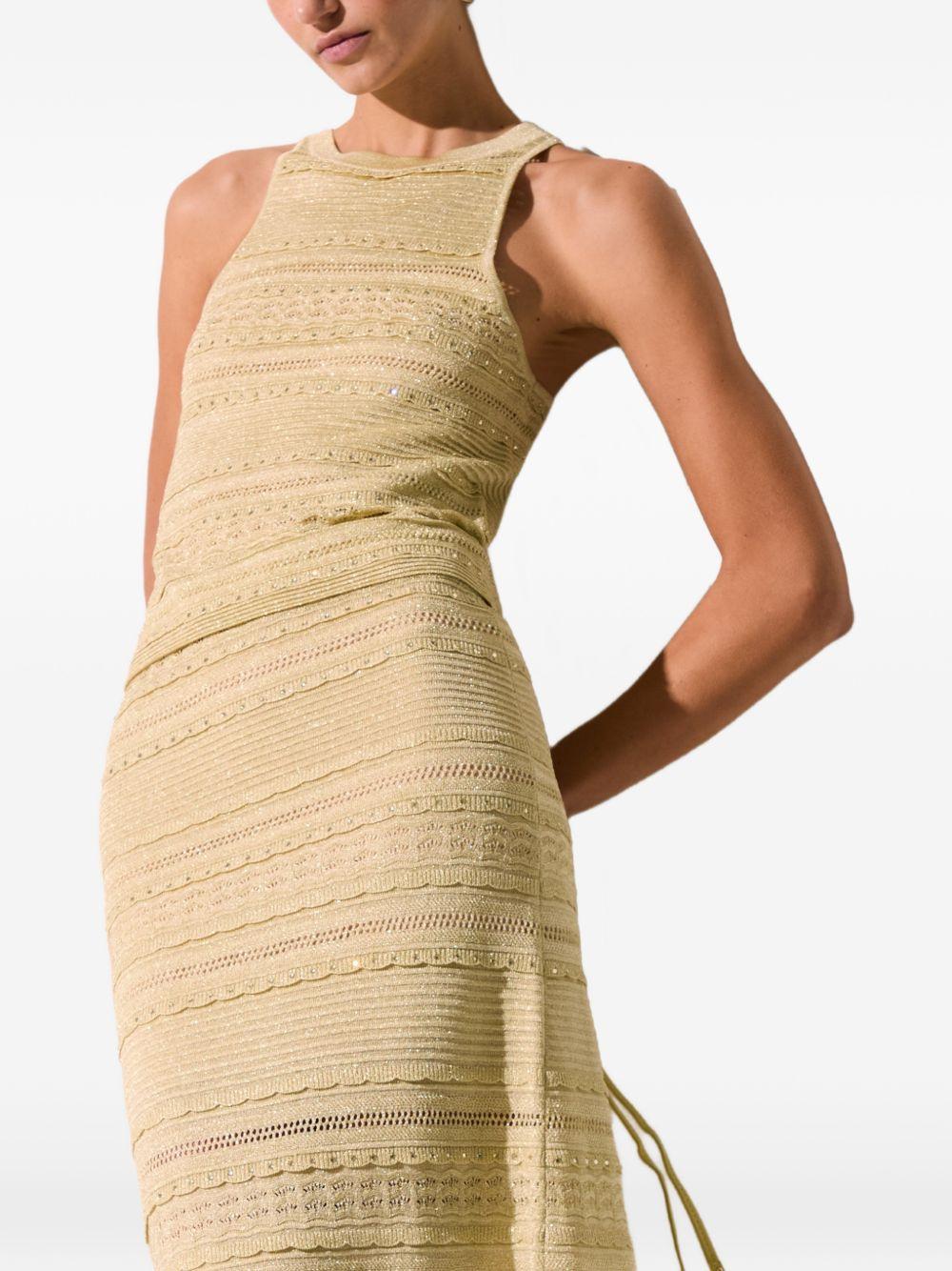 Top in maglia traforata 