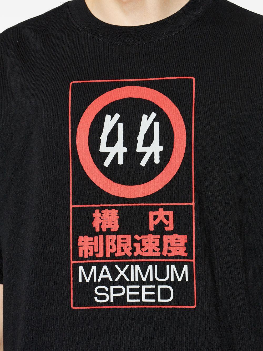 T-shirt stampata black/red 