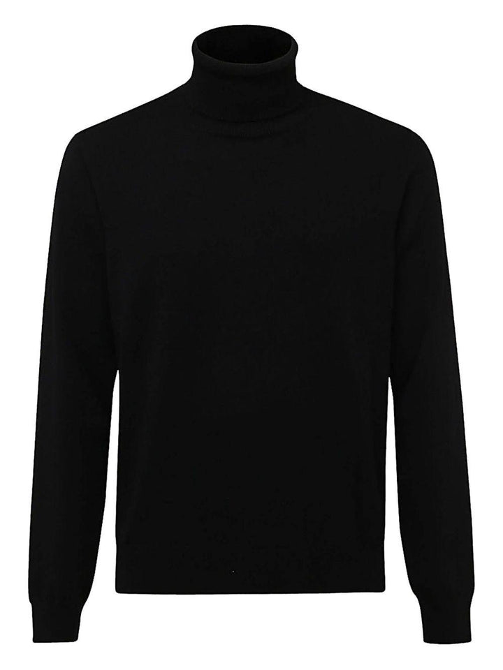 Maglione nero a collo alto