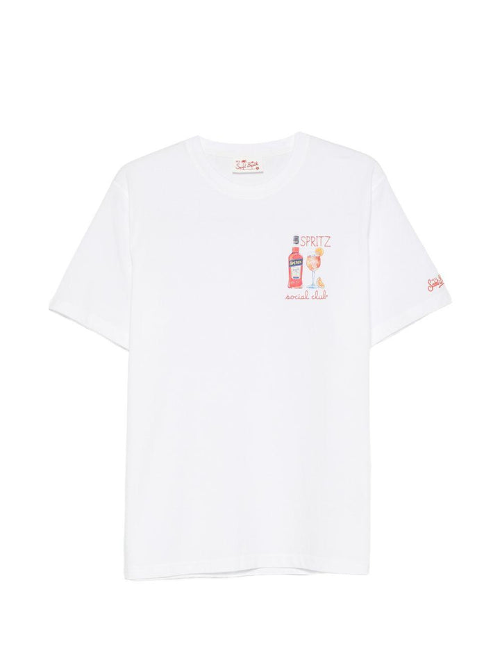 T-shirt bianca con stampa grafica 