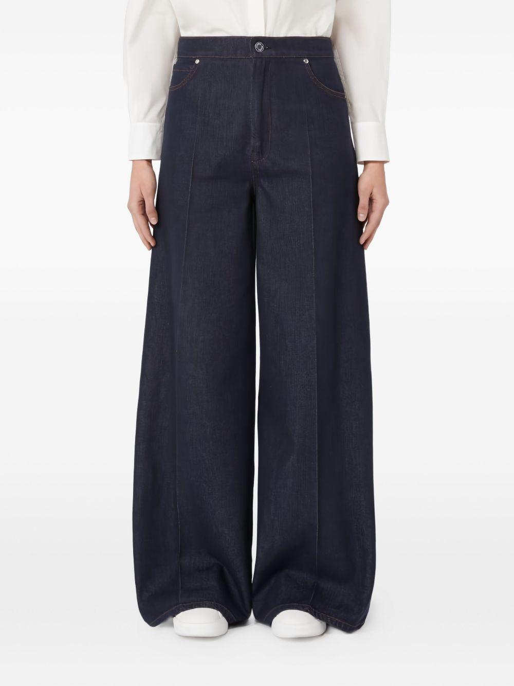Jeans 5 tasche wide leg Carmine 