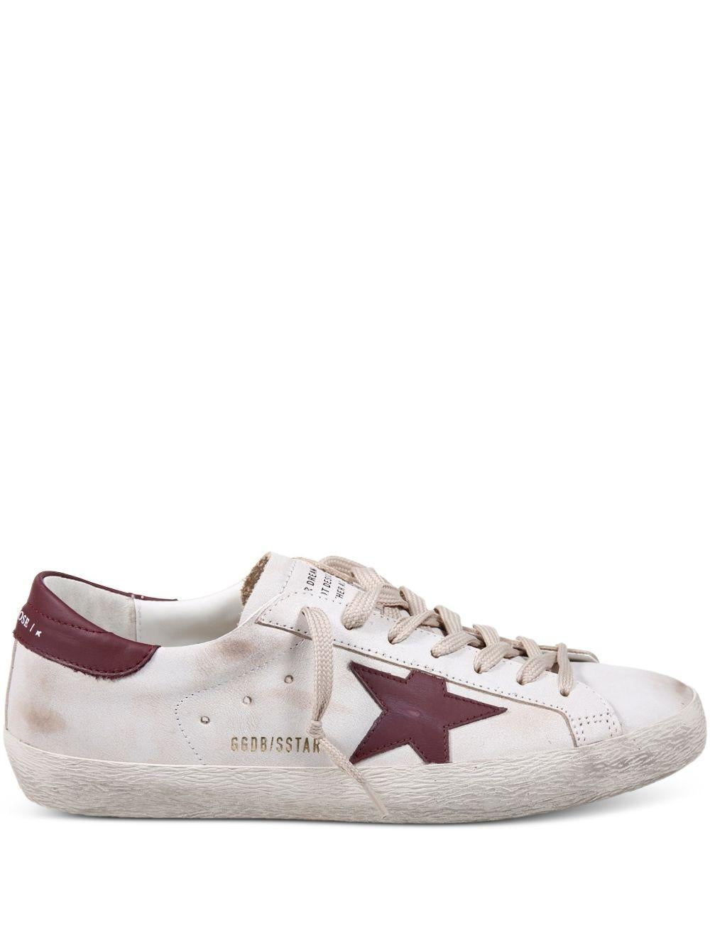 Sneaker superstar con applicazioni white/red 