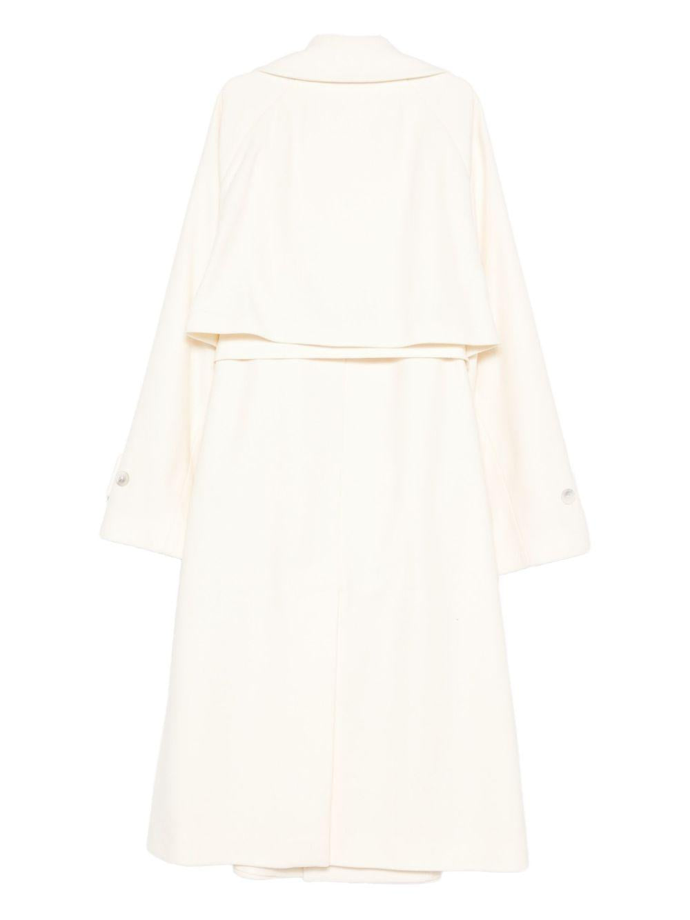 Cappotto Mariotto bianco con cintura 