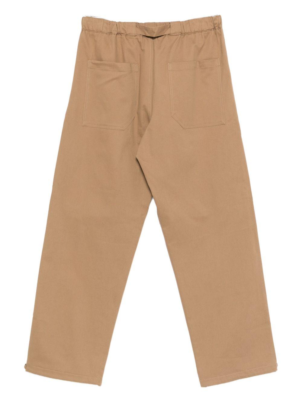 Pantaloni sabbia a strati con coulisse 