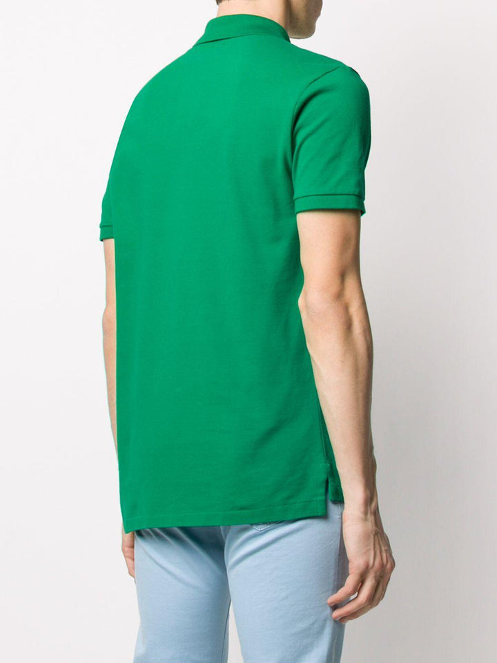 Polo verde con ricamo 