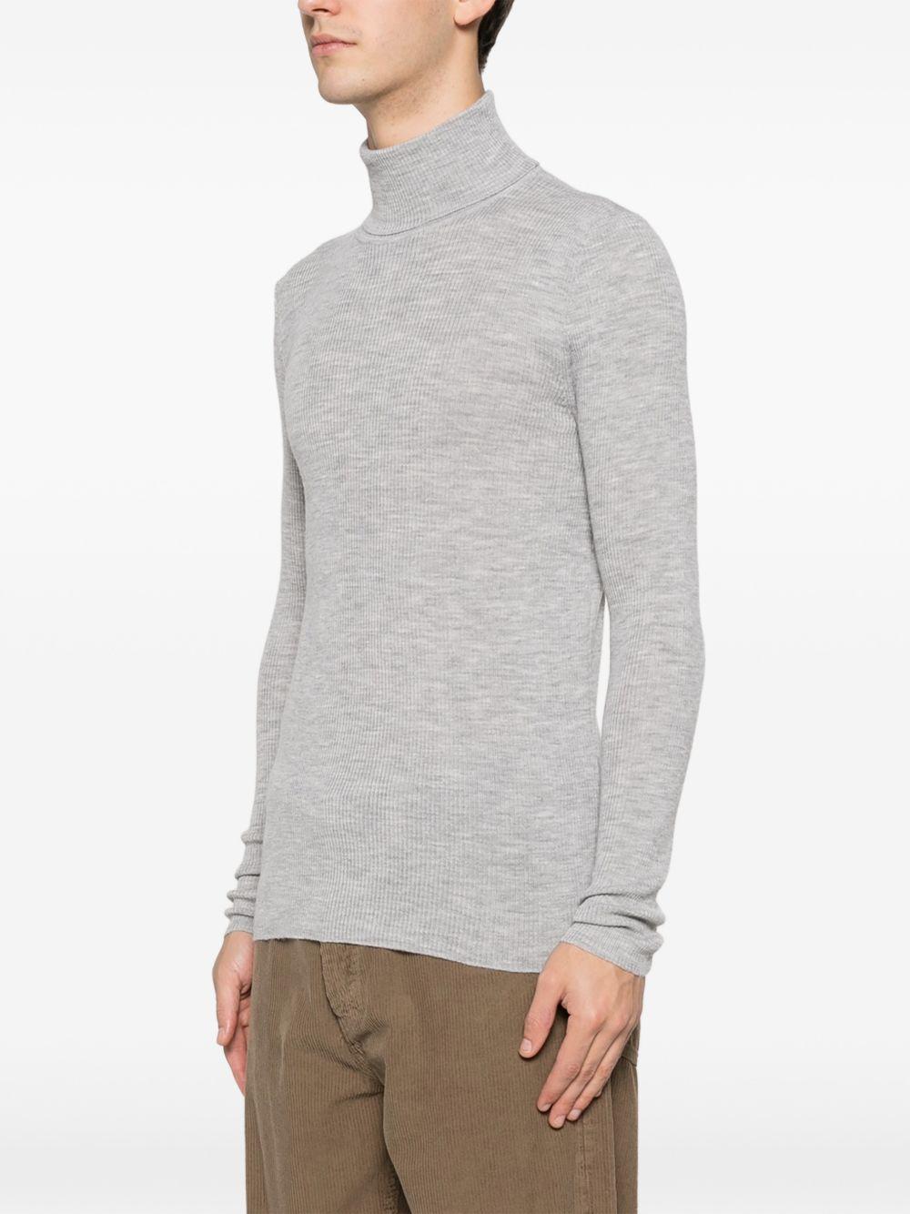 Maglione a collo alto grigio 