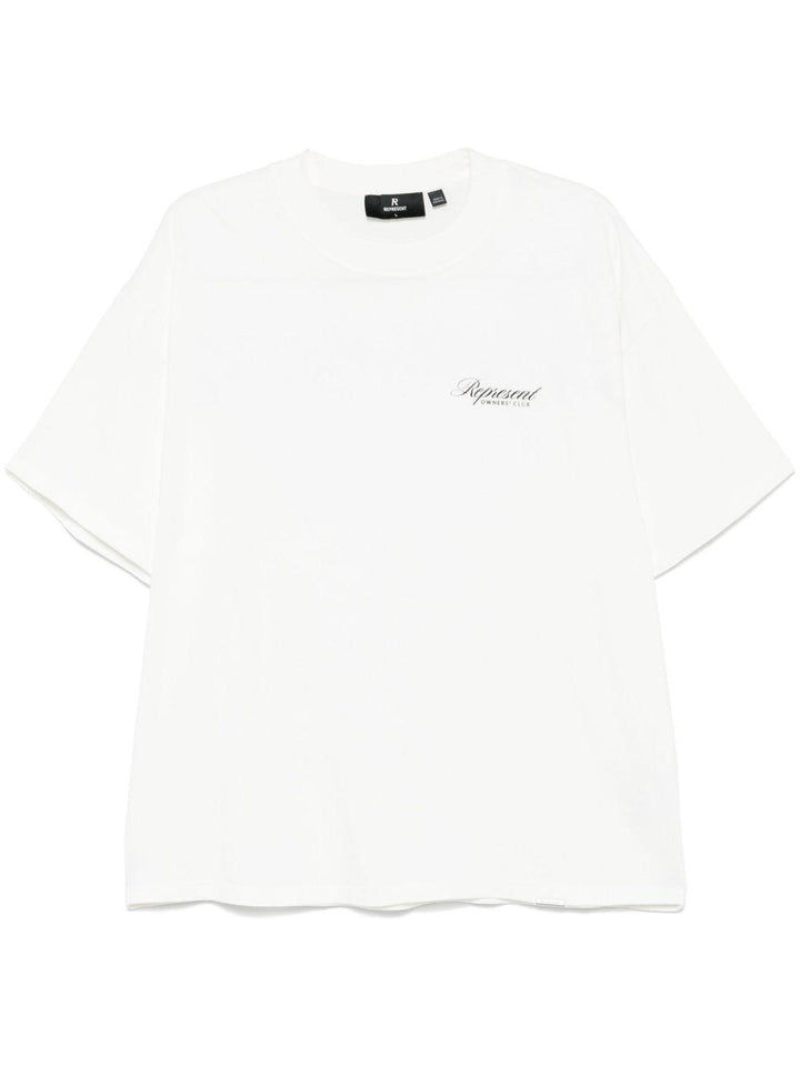 T-shirt bianca Owners Club Script 