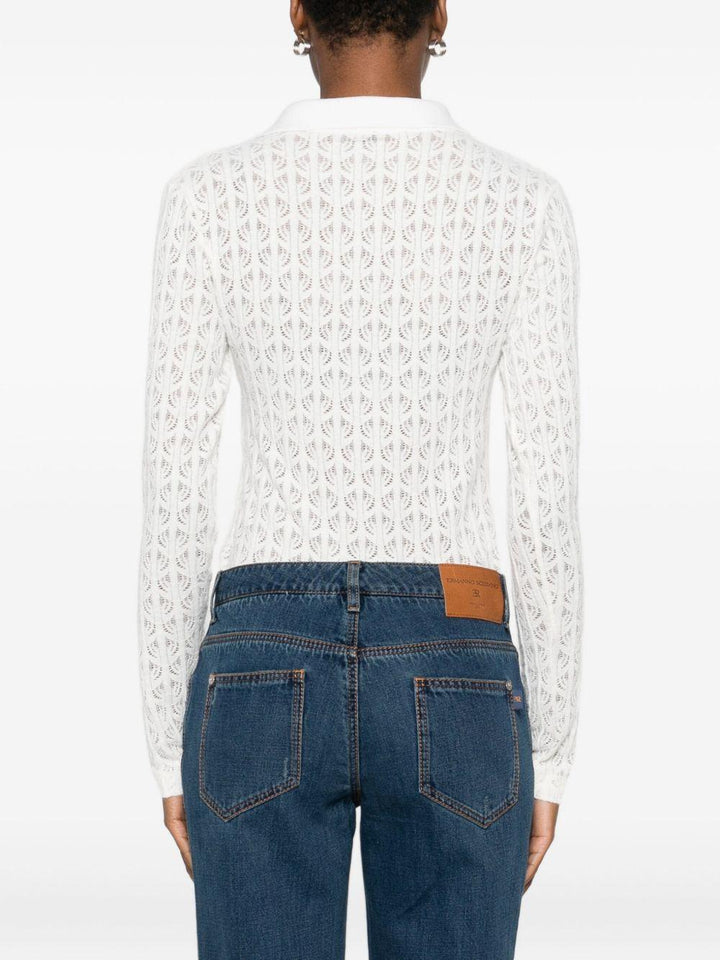 Body in maglia traforata 
