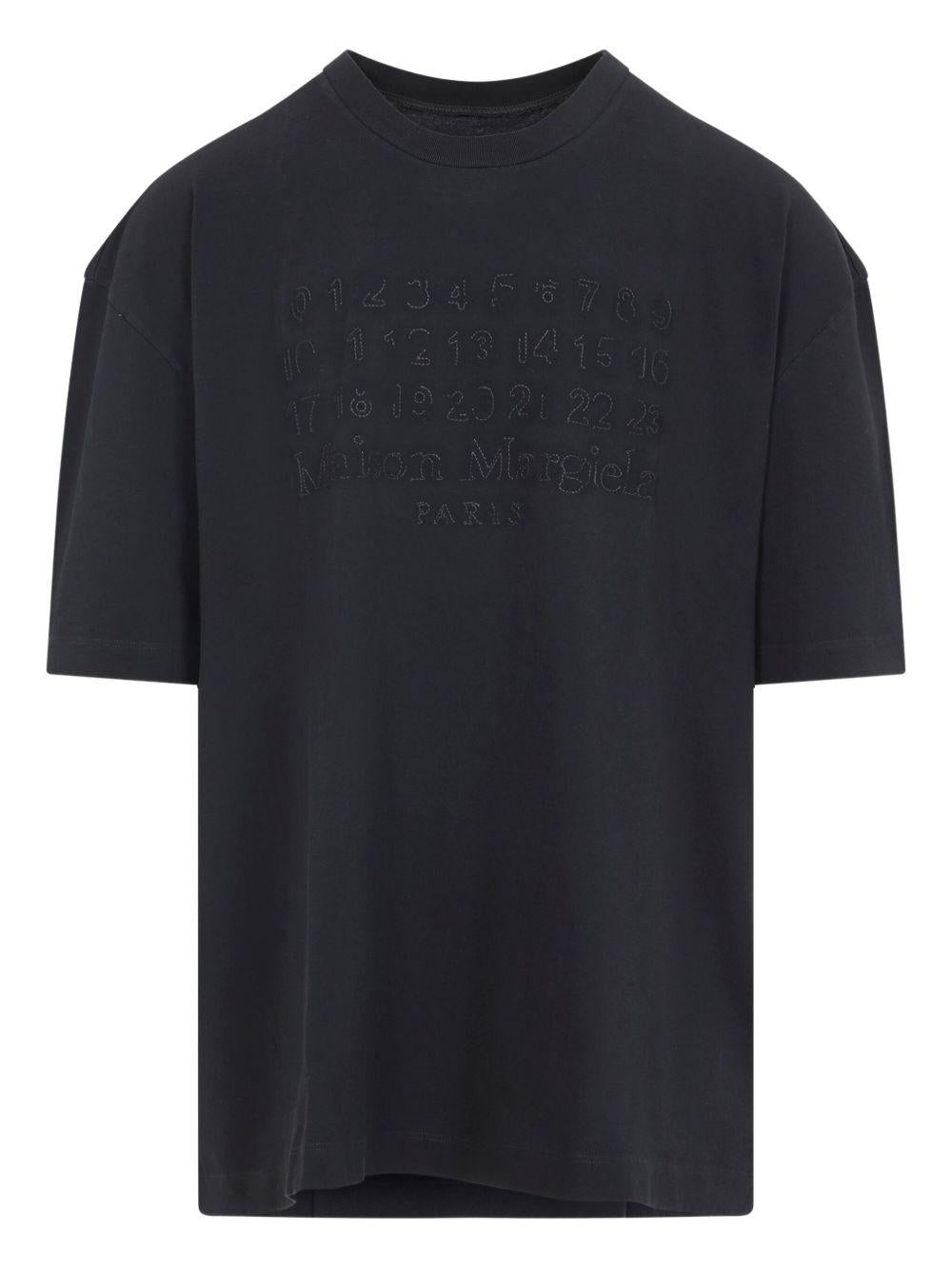 T-shirt grigio antracite con logo 