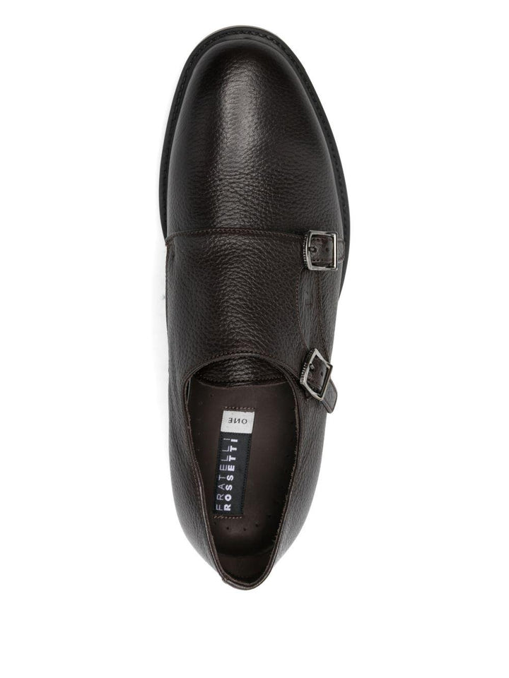 Monks marroni con fibbia 