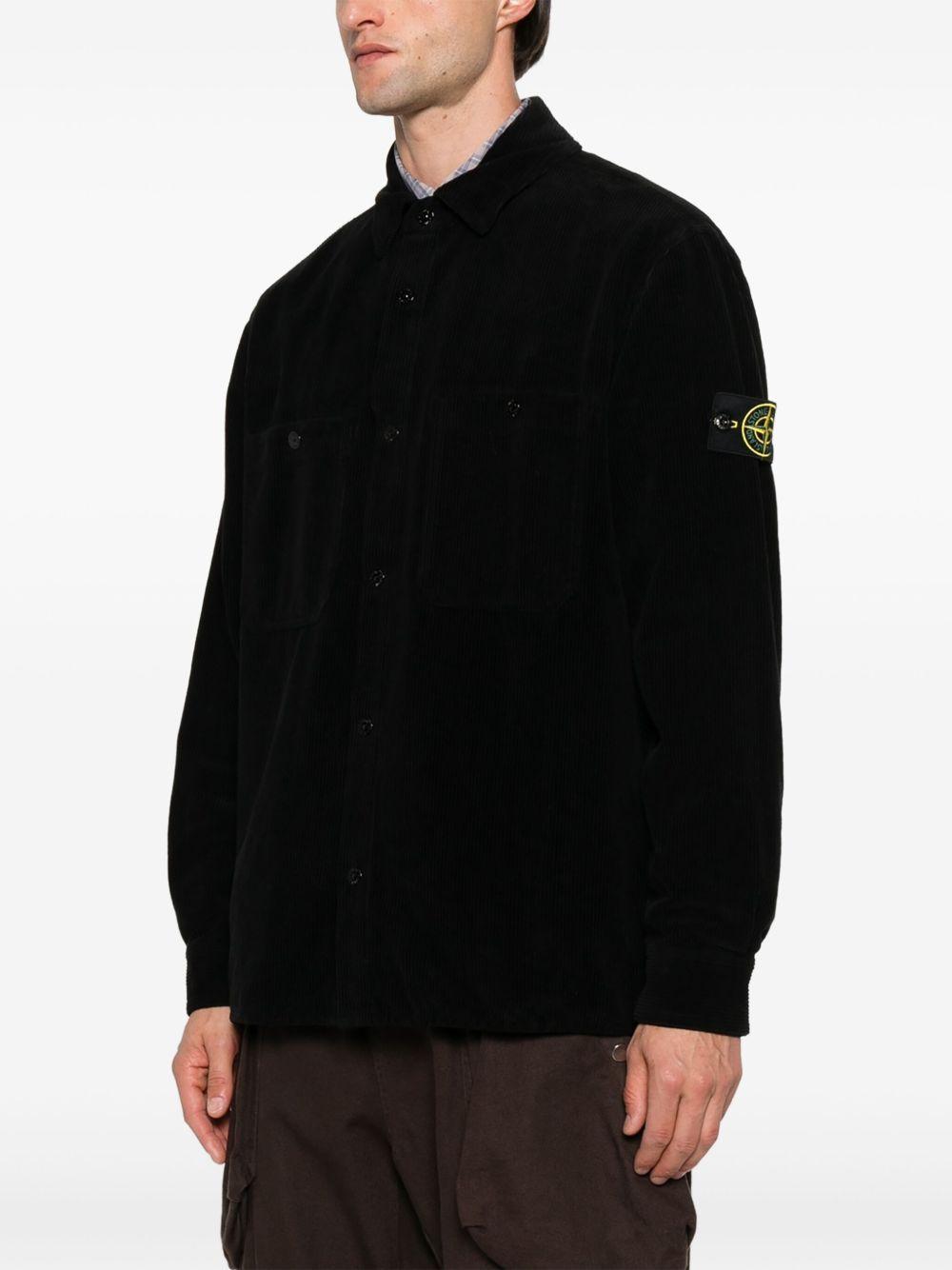 Camicia nera a maniche lunghe 