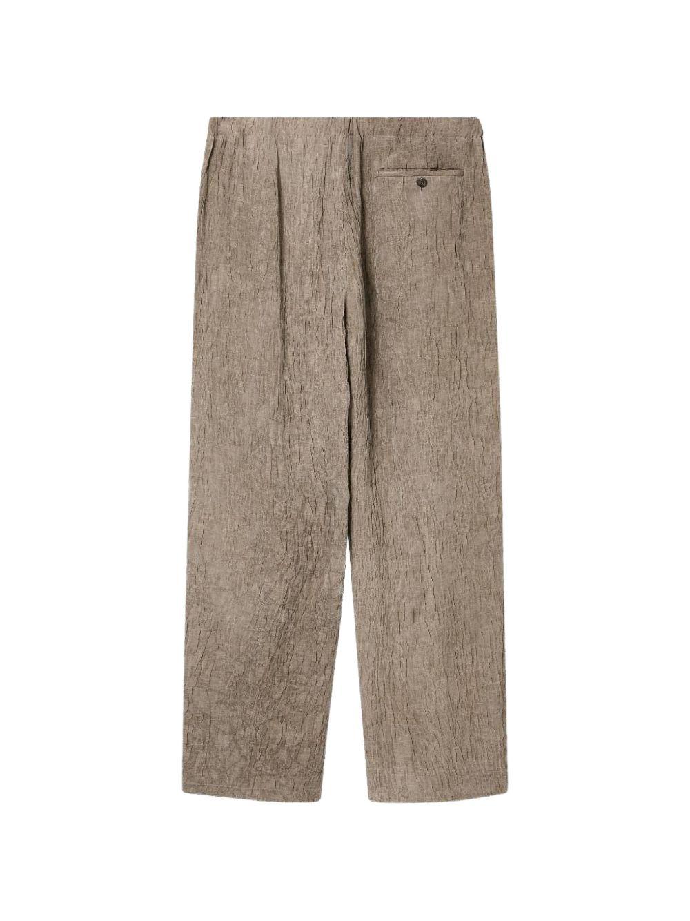 Pantalone duna con vita elastica e gamba dritta 
