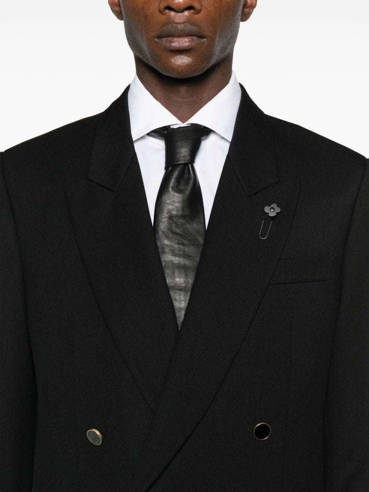 Blazer Blu Doppiopetto con rever a lancia 
