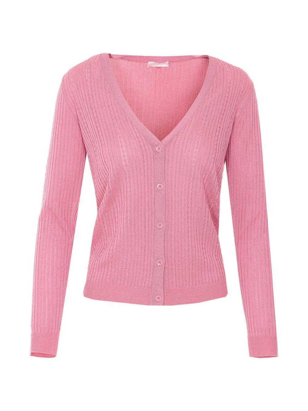 Cardigan con scollo a V 