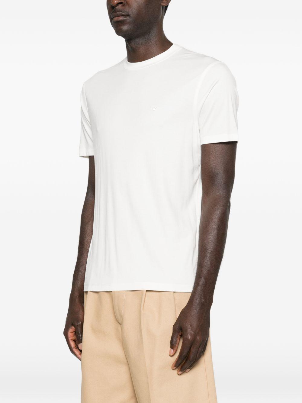T-shirt bianco con dettaglio logo 