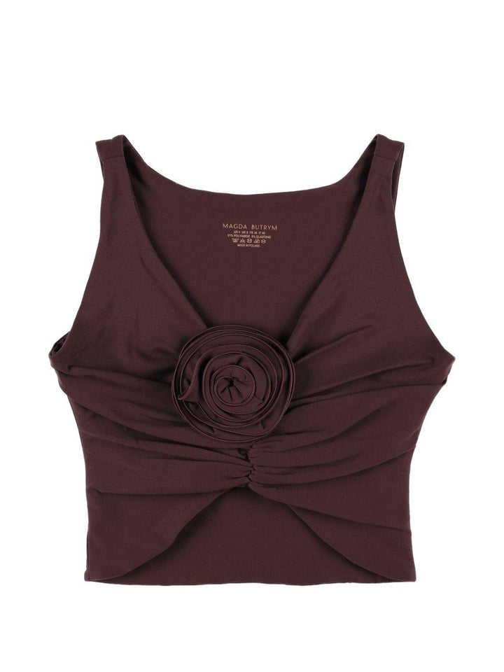 Top con dettaglio rosa 