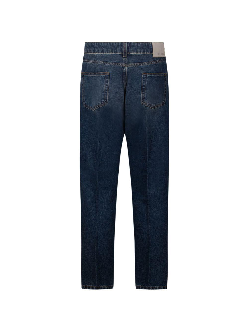 Jeans denim scuro dritti 