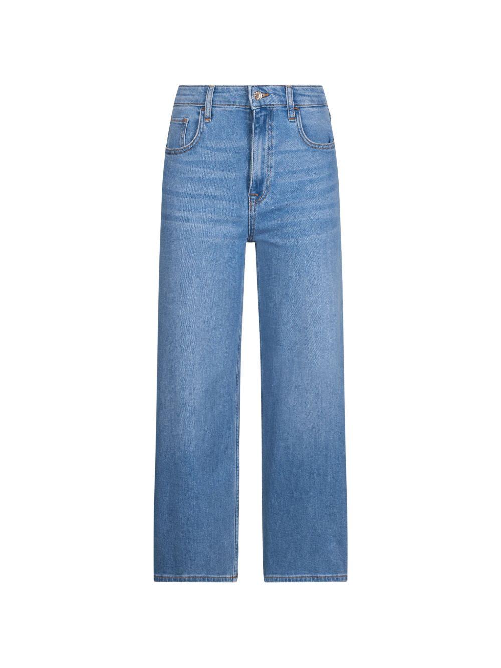 Jeans dritti a vita alta 