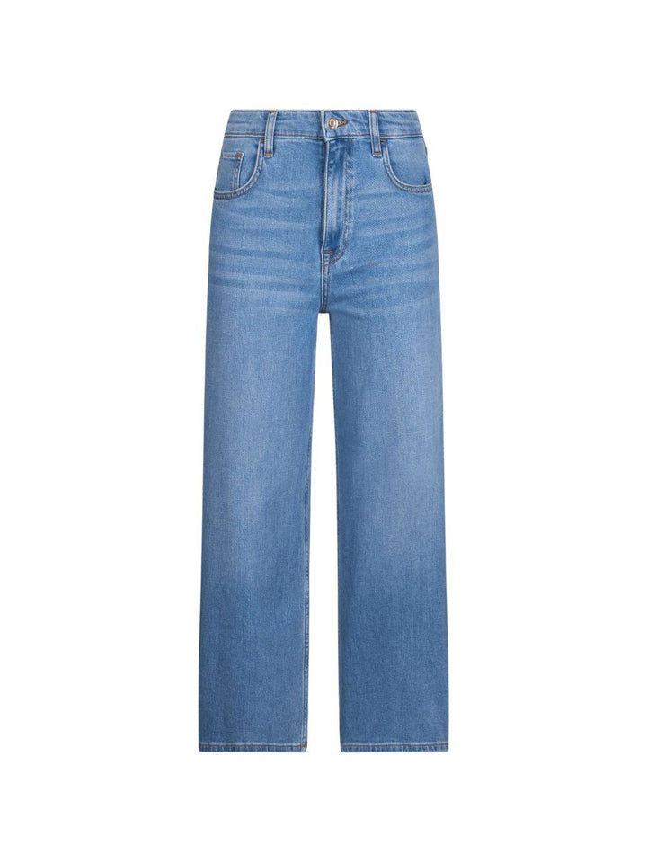 Jeans dritti a vita alta 