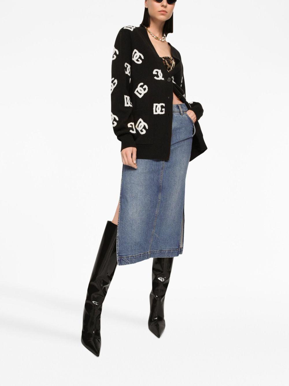 Cardigan con logo 