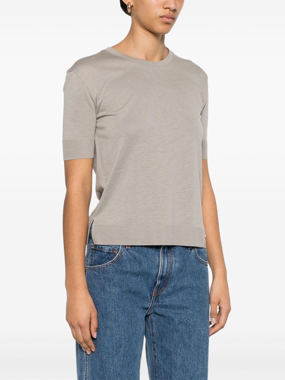 Maglia in filo a maniche corte 