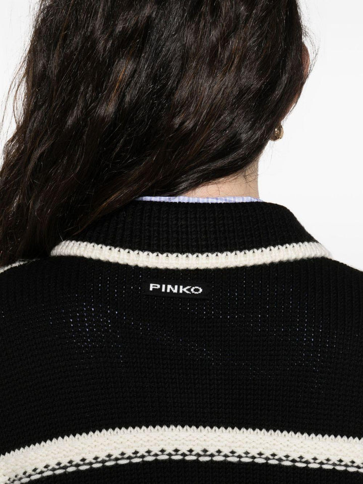 Cardigan con dettagli a contrasto 