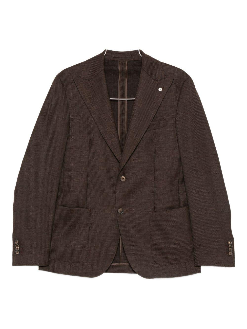 Blazer marrone con bottoni 
