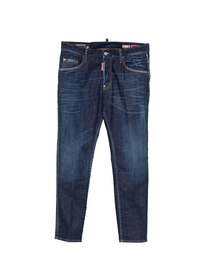 Jeans blu navy cinque tasche 