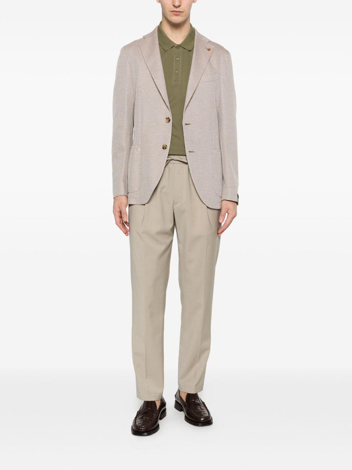 Pantaloni sartoriali Wimbledons kaki con coulisse 