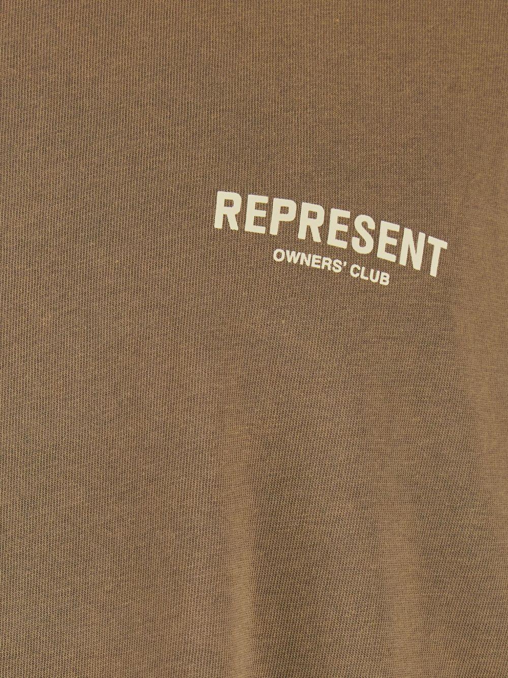T-shirt almond con logo 