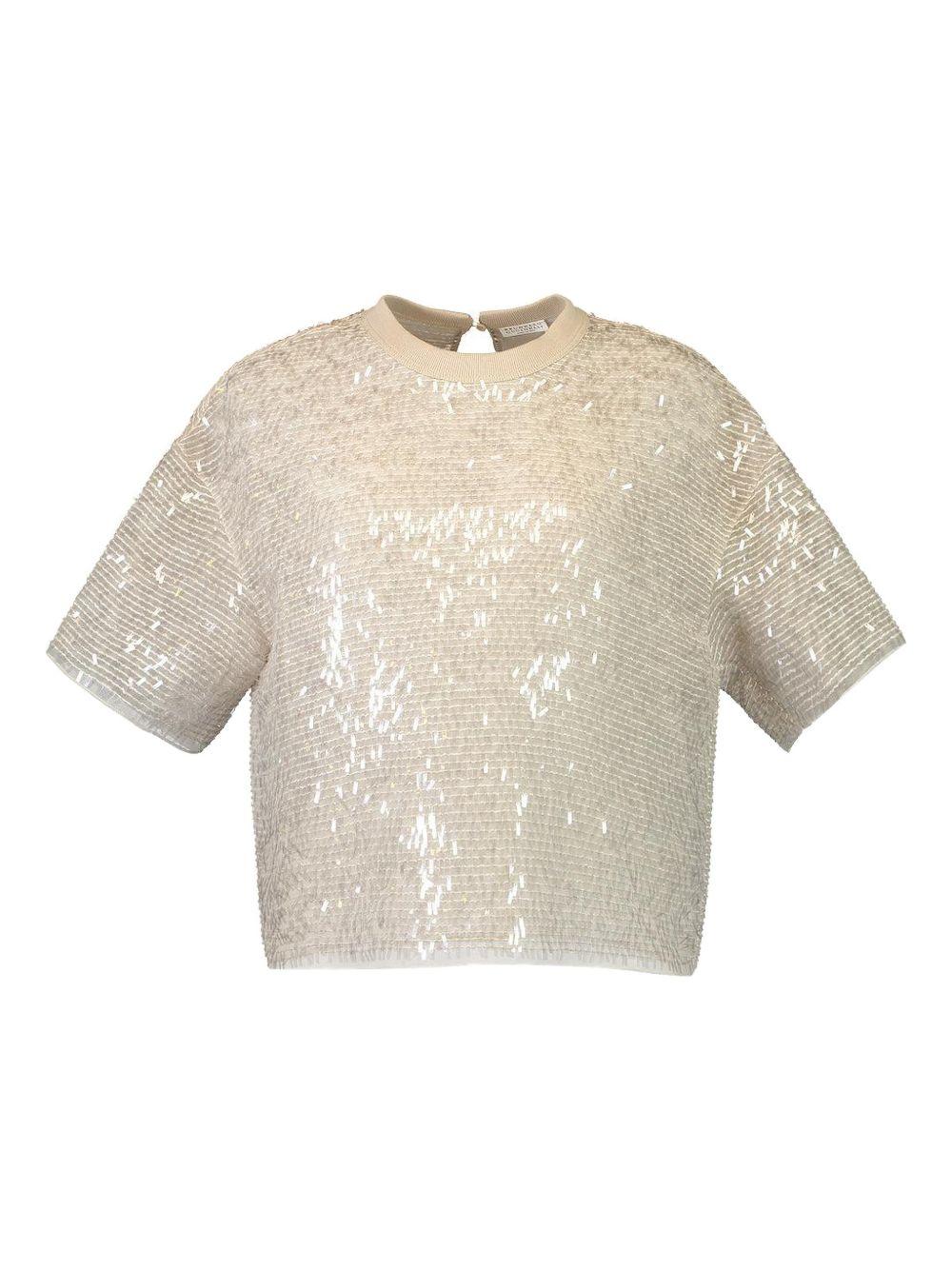 T-shirt con paillettes 