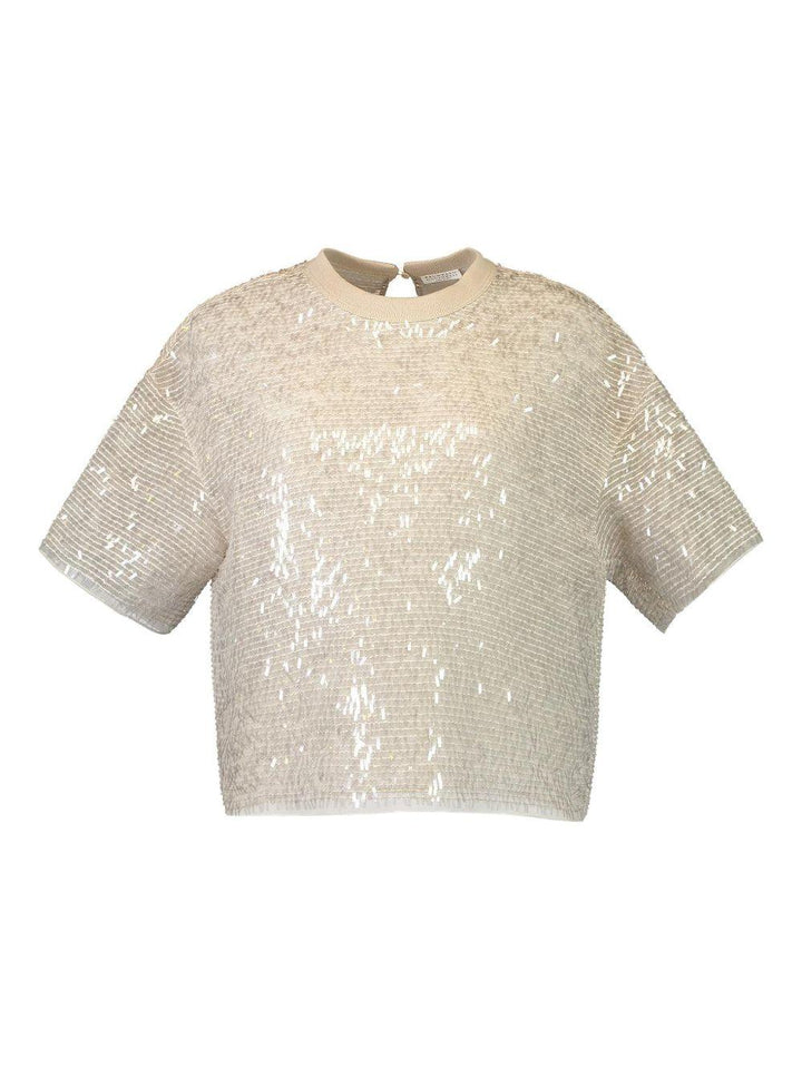 T-shirt con paillettes 