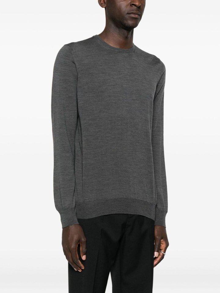 Maglione girocollo grigio 