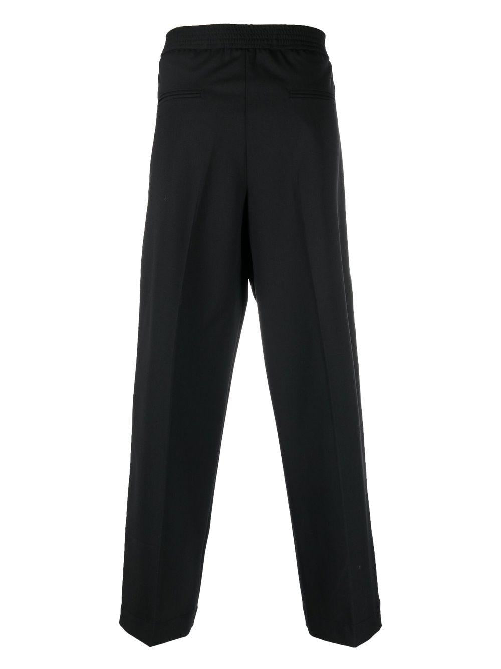 Pantaloni neri sartoriali a vita media 
