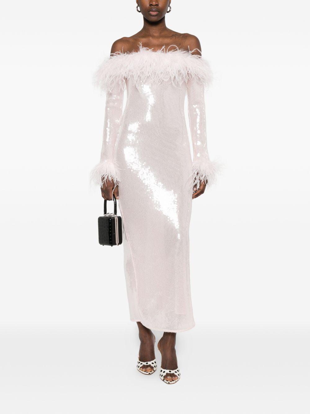 Abito midi con paillettes 