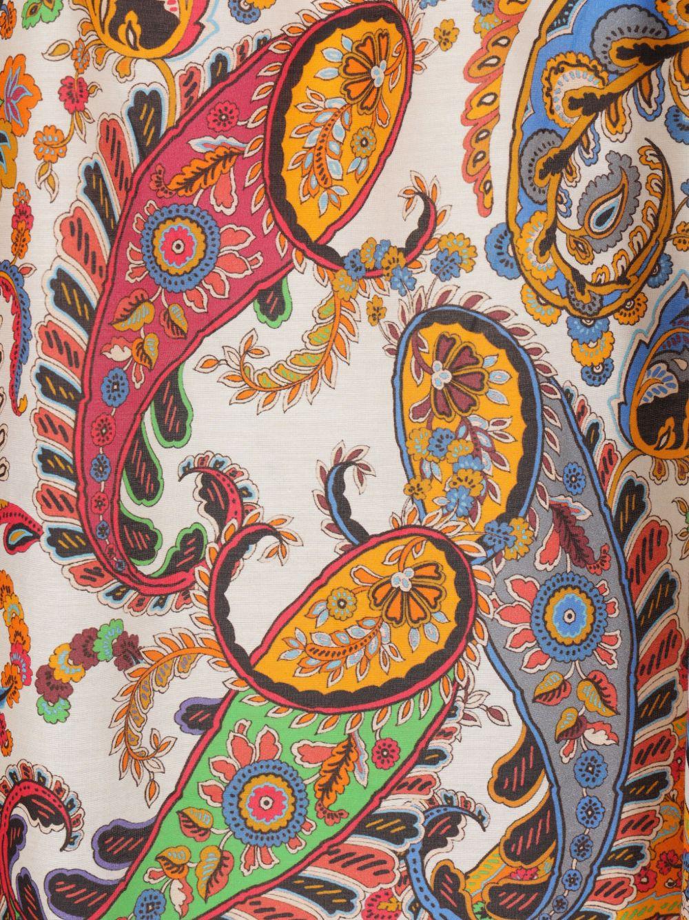 Blusa con stampa paisley 