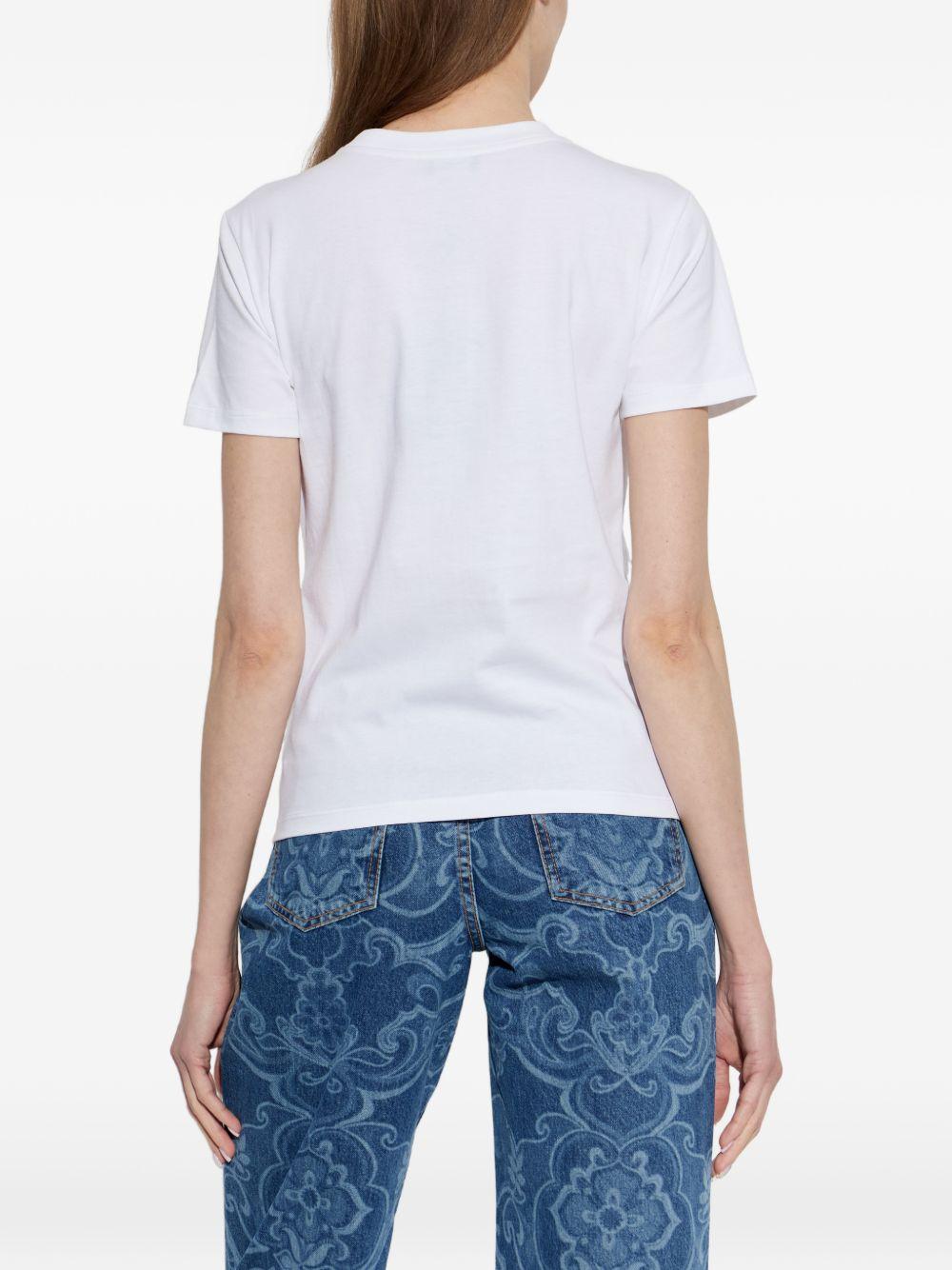 T-shirt con stampa paisley 