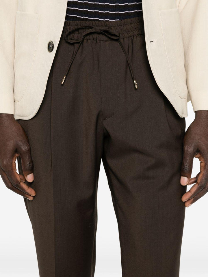 Pantaloni Wimbledons marrone con coulisse 