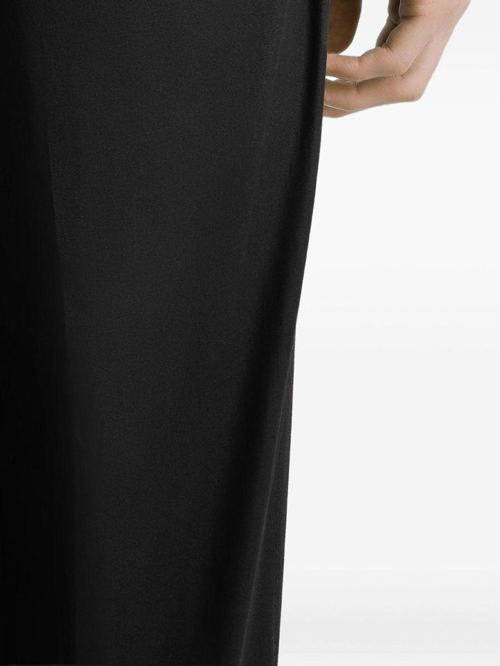 Pantaloni neri in gabardine 