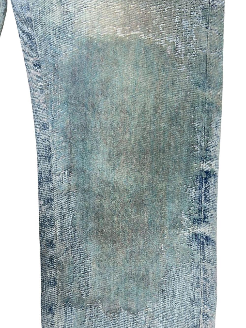 Jeans con stampa fossil 