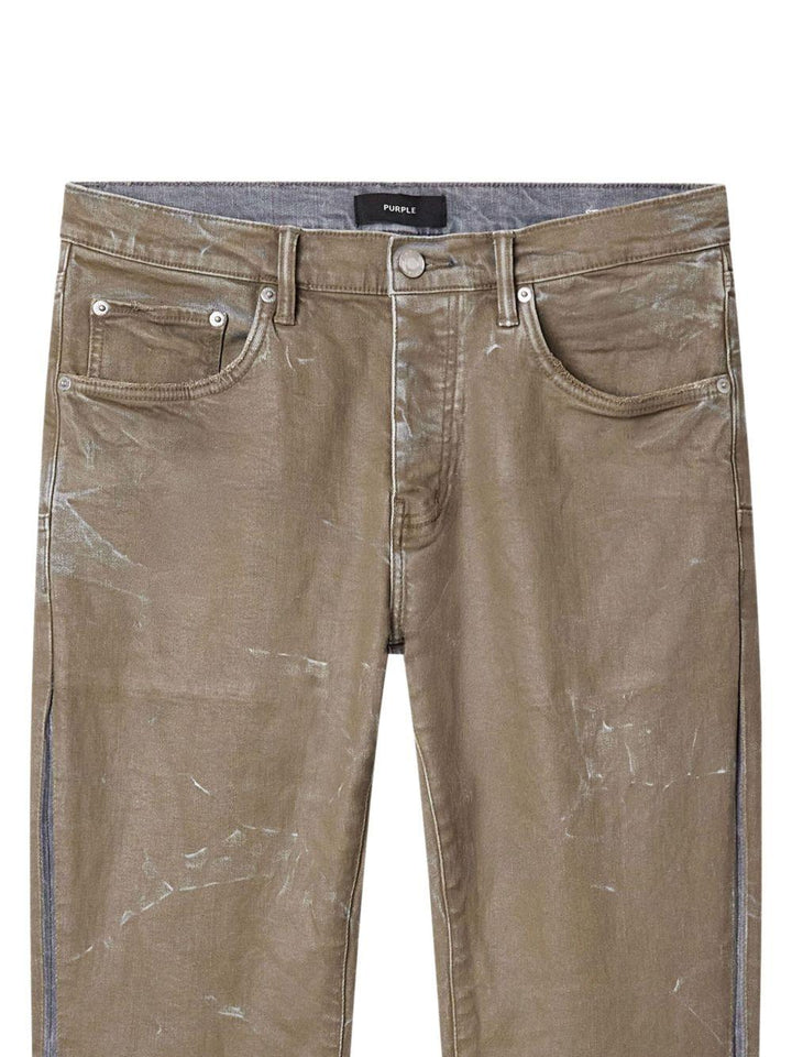 Jeans beige chiaro con effetto vissuto 