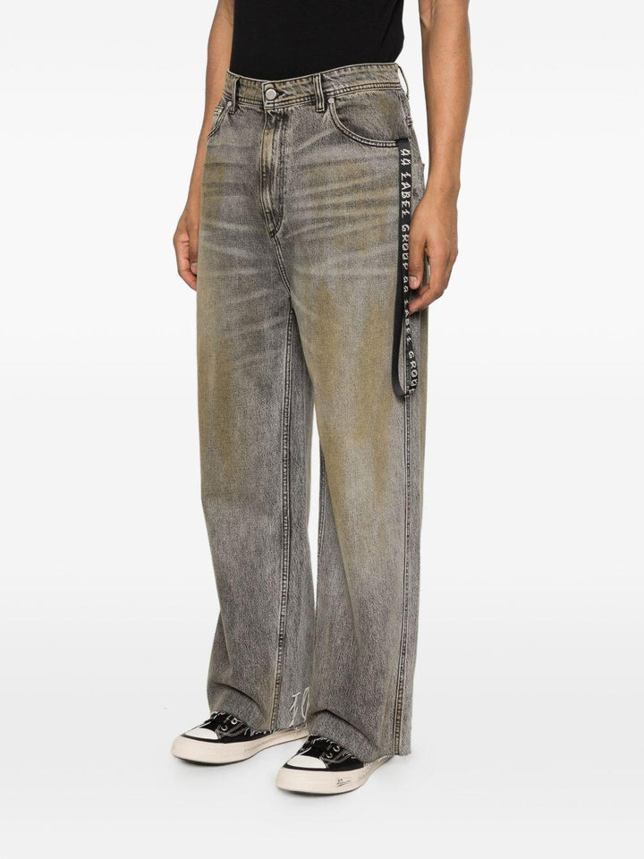 Jeans green con cinturino 