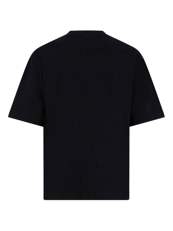 T-shirt nera con stampa grafica 