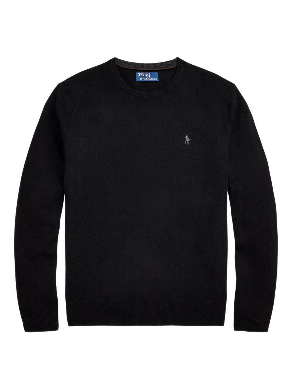 Maglione nero girocollo 