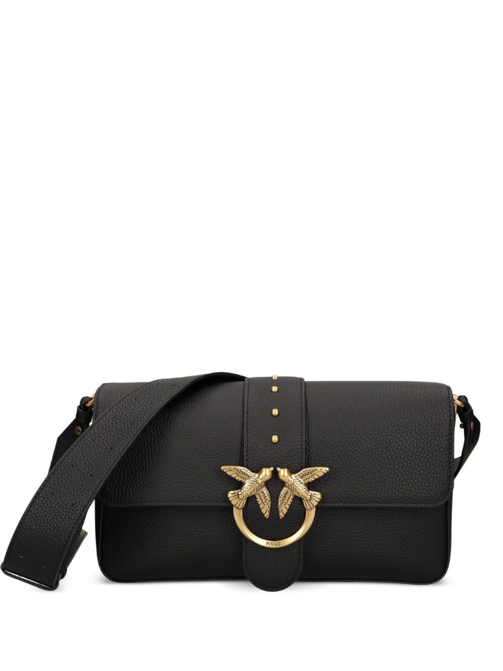 Borsa a spalla Love con borchie 