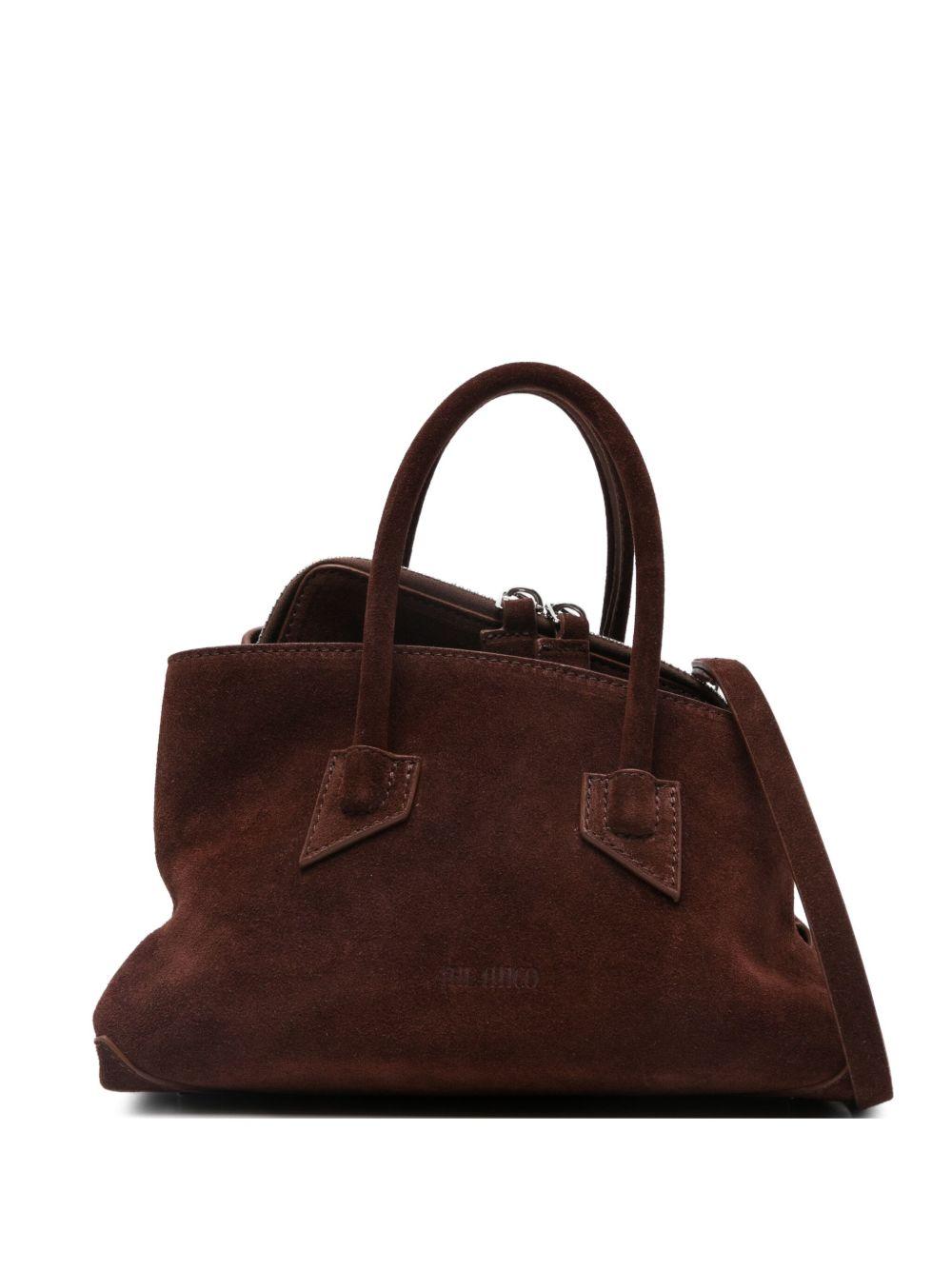 Borsa tote in pelle scamosciata 