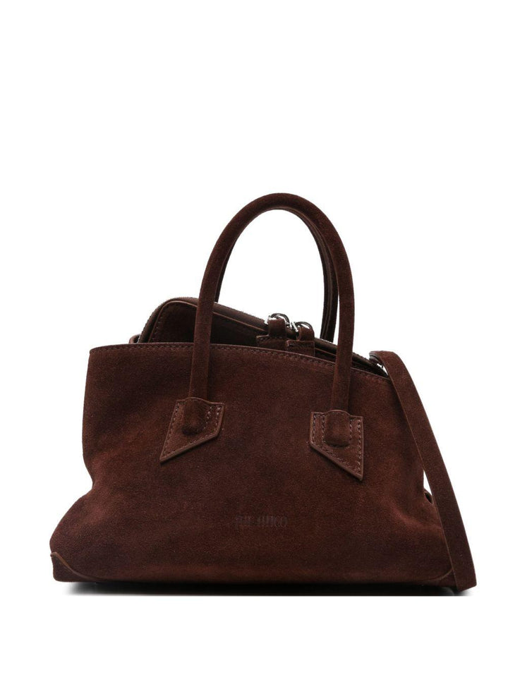 Borsa tote in pelle scamosciata 