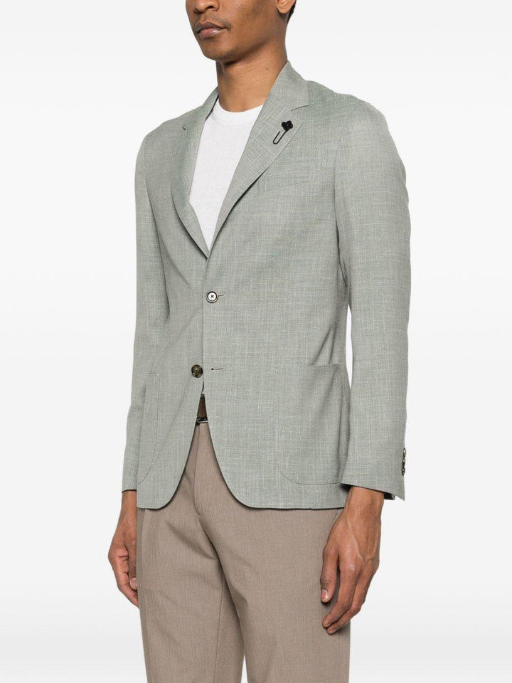 Blazer verde salvia con rever classici 