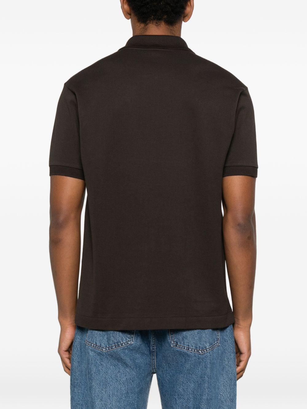 Polo marrone con logo 